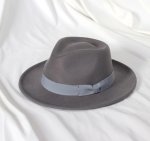 画像7: ボルサリーノ風ハット　帽子　つまみ　サイズL：57〜59cm (7)